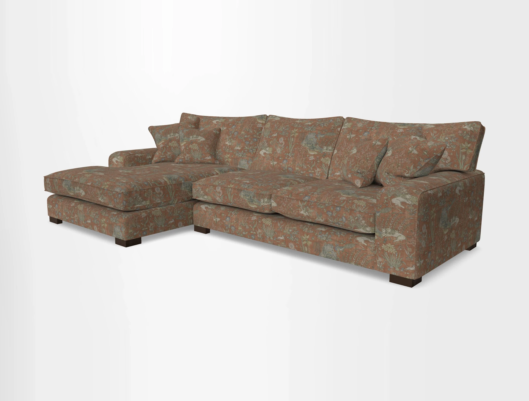 Richmond Chaise LHF  in Two Tone Plain Biscuit