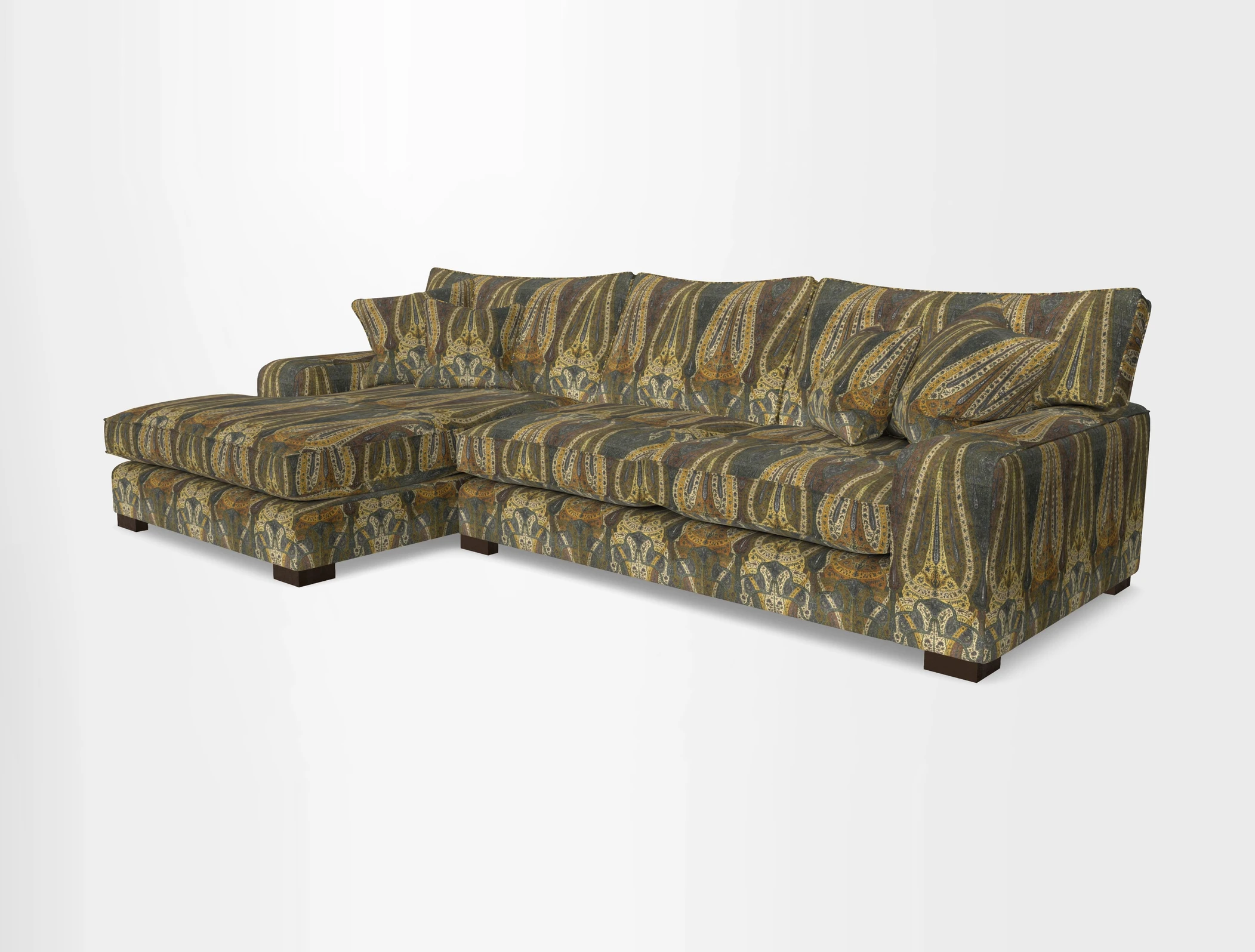 Richmond Chaise LHF  in Two Tone Plain Biscuit