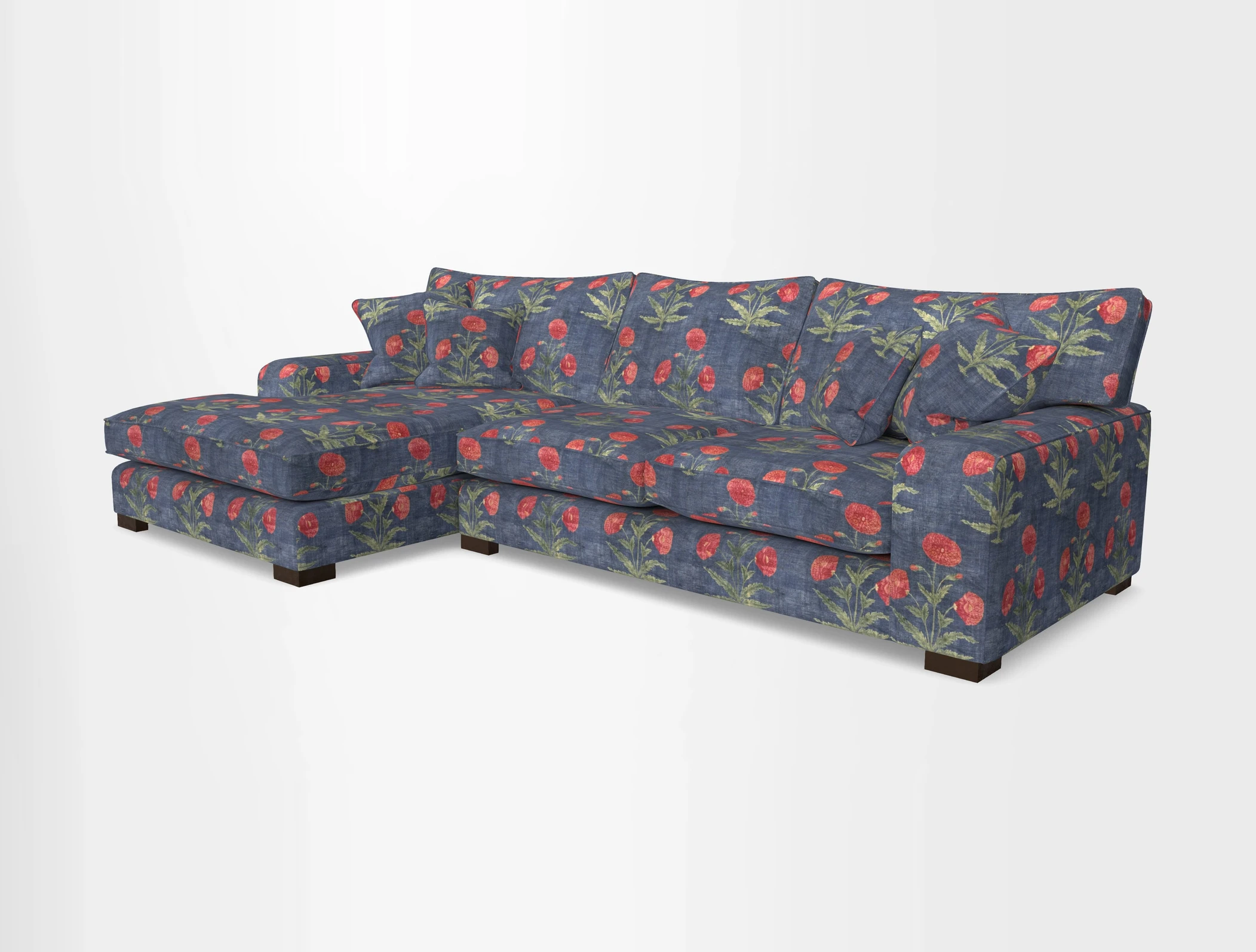 Richmond Chaise LHF  in Two Tone Plain Biscuit