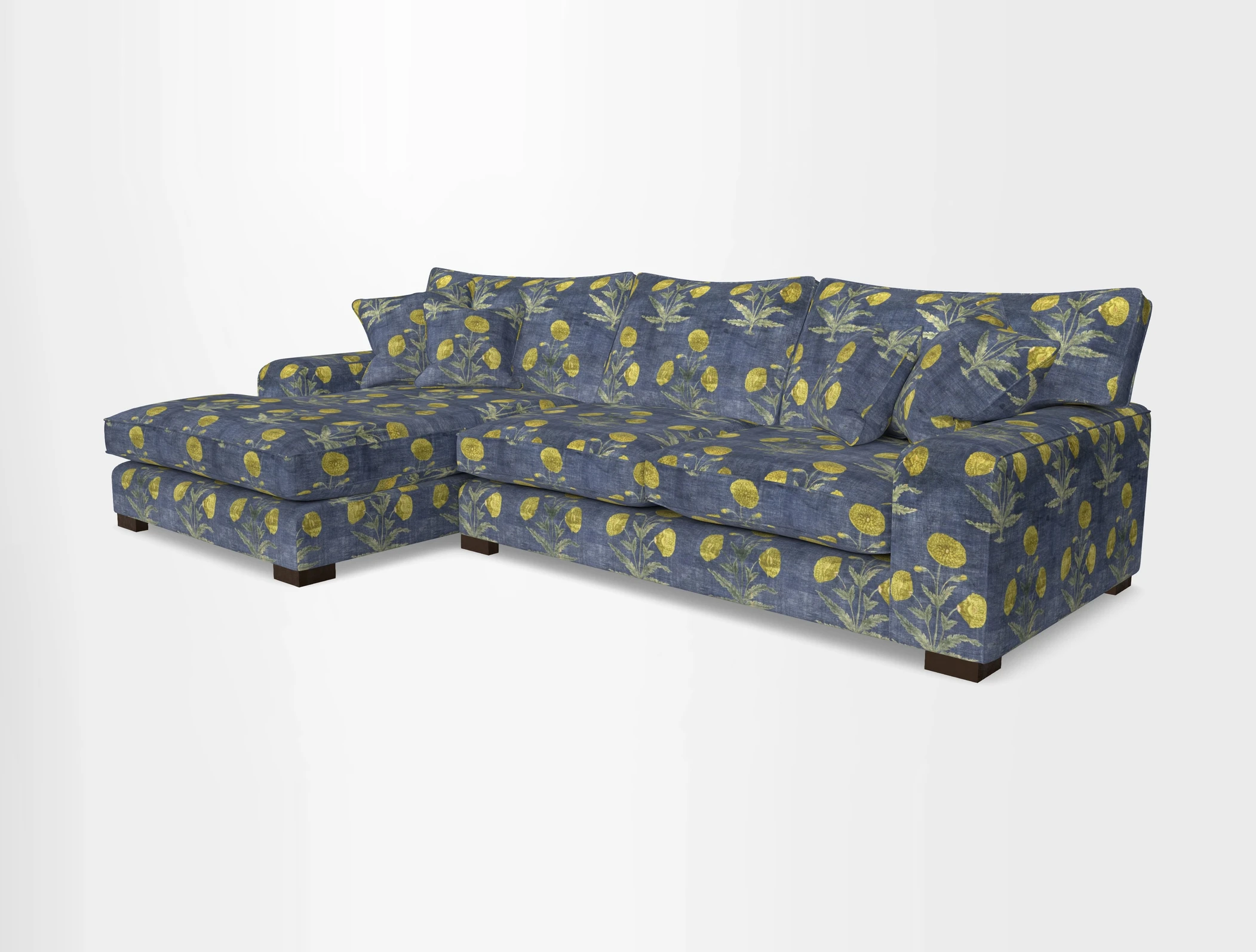 Richmond Chaise LHF  in Two Tone Plain Biscuit