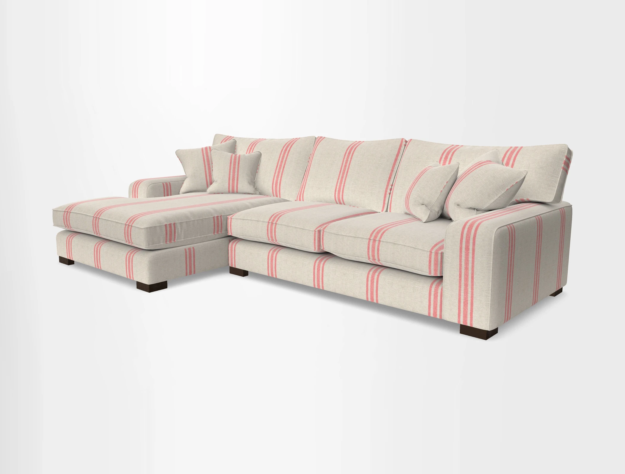 Richmond Chaise LHF  in Two Tone Plain Biscuit