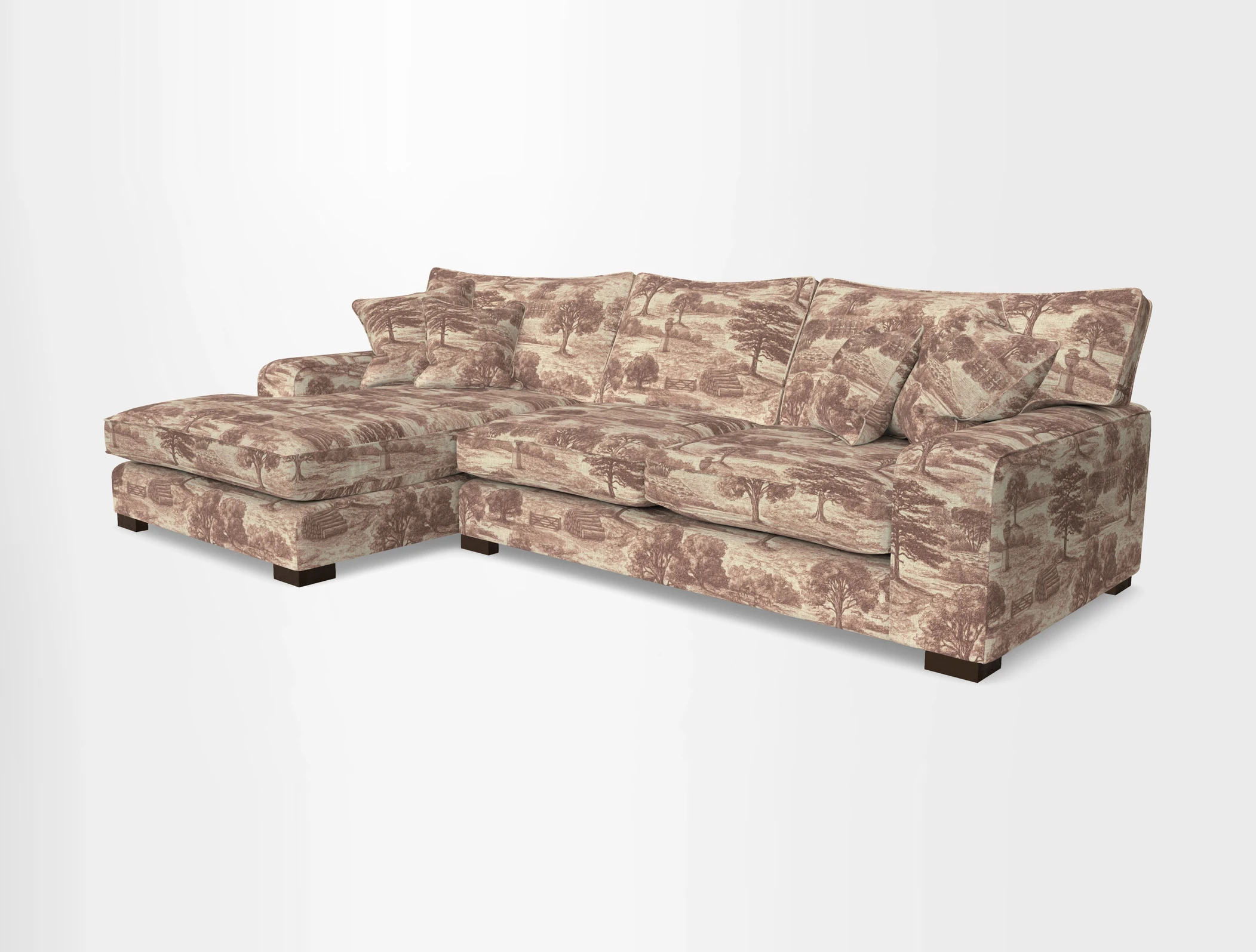 Richmond Chaise LHF  in Two Tone Plain Biscuit