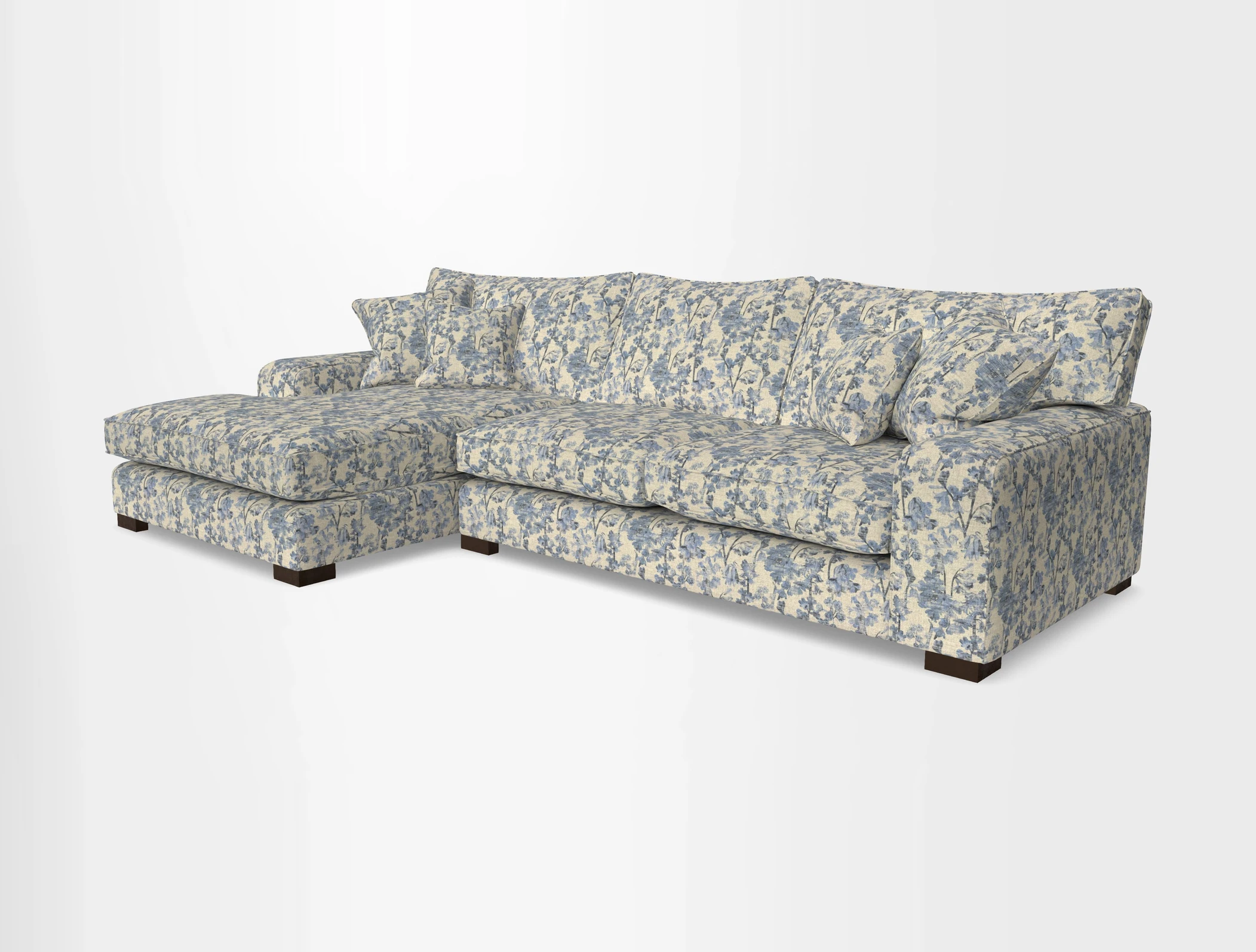 Richmond Chaise LHF  in Two Tone Plain Biscuit