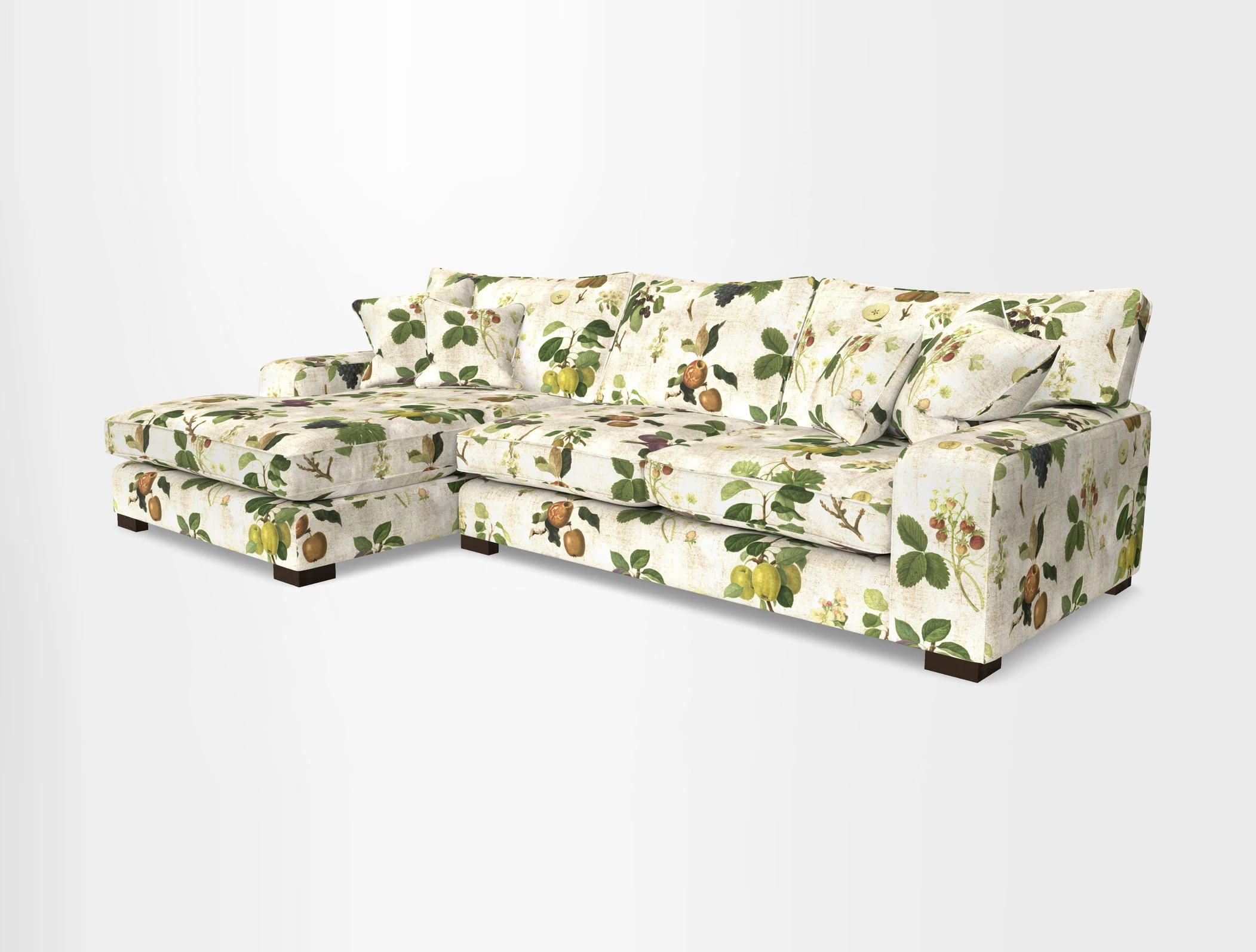 Richmond Chaise LHF  in Two Tone Plain Biscuit
