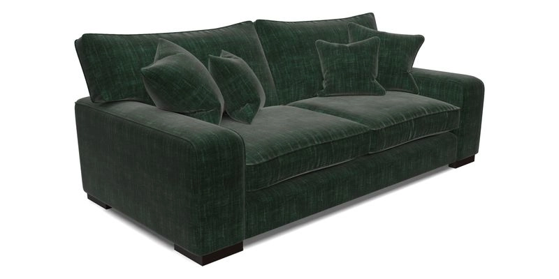 Richmond 3 Seater Sofa in Large Sussex Gingham Large Forest