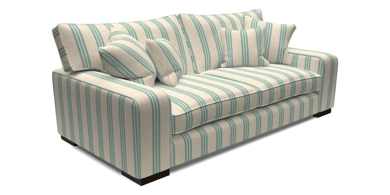 Richmond 3 Seater Sofa in Large Sussex Gingham Large Forest