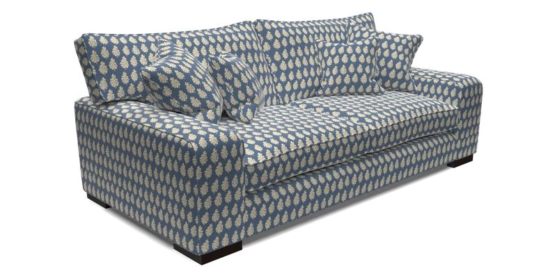 Richmond 3 Seater Sofa in Large Sussex Gingham Large Forest