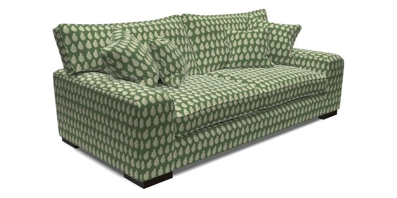 Richmond 3 Seater Sofa in Large Sussex Gingham Large Forest