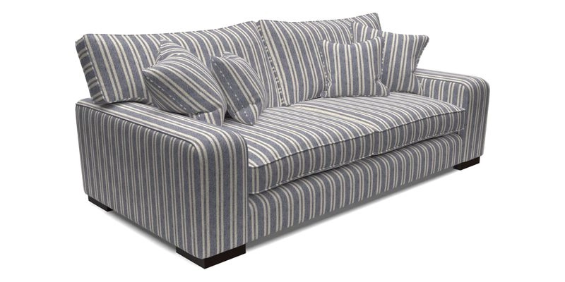 Richmond 3 Seater Sofa in Large Sussex Gingham Large Forest
