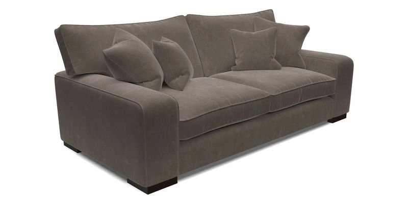 Richmond 3 Seater Sofa in Large Sussex Gingham Large Forest