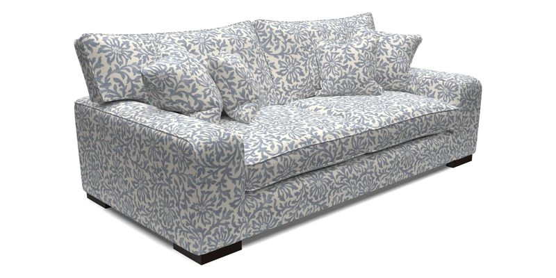 Richmond 3 Seater Sofa in Large Sussex Gingham Large Forest