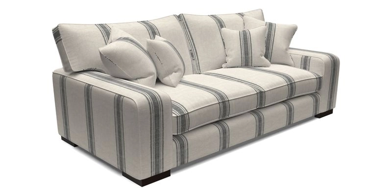 Richmond 3 Seater Sofa in Large Sussex Gingham Large Forest