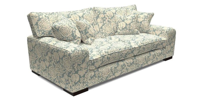 Richmond 3 Seater Sofa in Large Sussex Gingham Large Forest