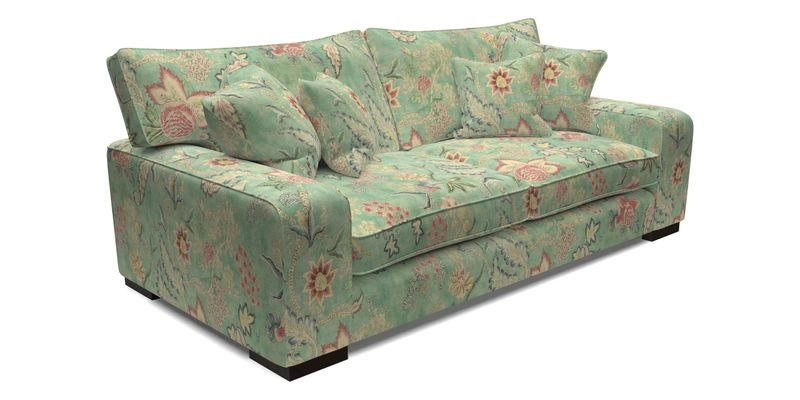 Richmond 3 Seater Sofa in Large Sussex Gingham Large Forest