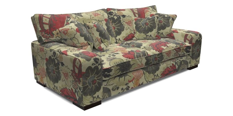 Richmond 3 Seater Sofa in Large Sussex Gingham Large Forest