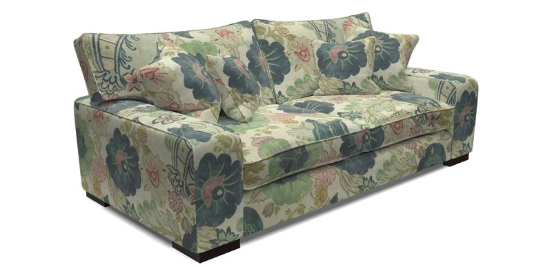 Richmond 3 Seater Sofa in Large Sussex Gingham Large Forest