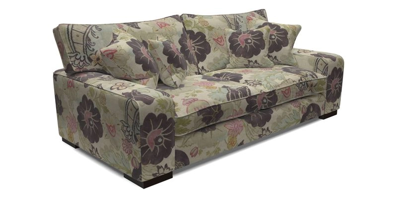 Richmond 3 Seater Sofa in Large Sussex Gingham Large Forest