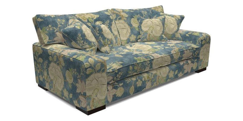 Richmond 3 Seater Sofa in Large Sussex Gingham Large Forest