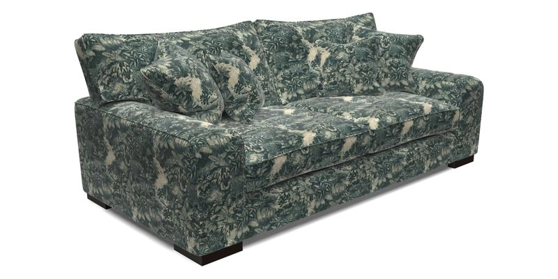 Richmond 3 Seater Sofa in Large Sussex Gingham Large Forest