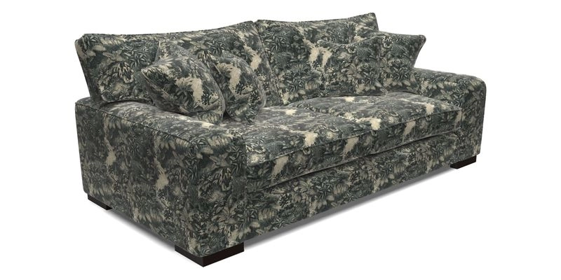 Richmond 3 Seater Sofa in Large Sussex Gingham Large Forest