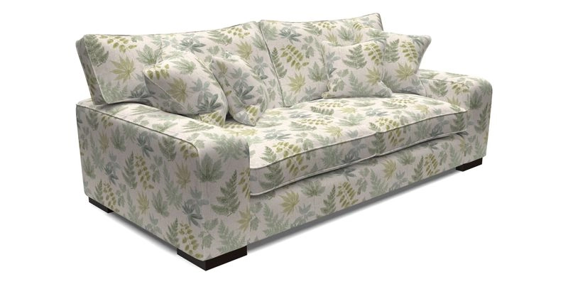 Richmond 3 Seater Sofa in Large Sussex Gingham Large Forest