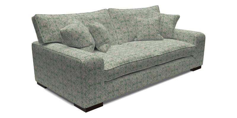 Richmond 3 Seater Sofa in Large Sussex Gingham Large Forest