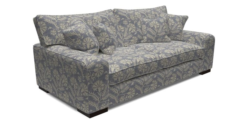 Richmond 3 Seater Sofa in Large Sussex Gingham Large Forest