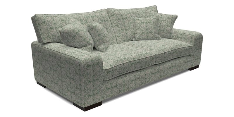 Richmond 3 Seater Sofa in Large Sussex Gingham Large Forest
