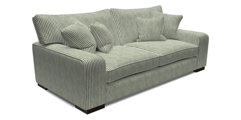 Richmond 3 Seater Sofa in Large Sussex Gingham Large Forest