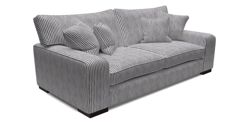 Richmond 3 Seater Sofa in Large Sussex Gingham Large Forest