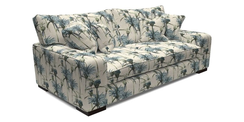 Richmond 3 Seater Sofa in Large Sussex Gingham Large Forest