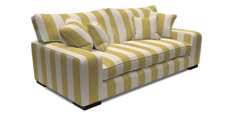 Richmond 3 Seater Sofa in Large Sussex Gingham Large Forest