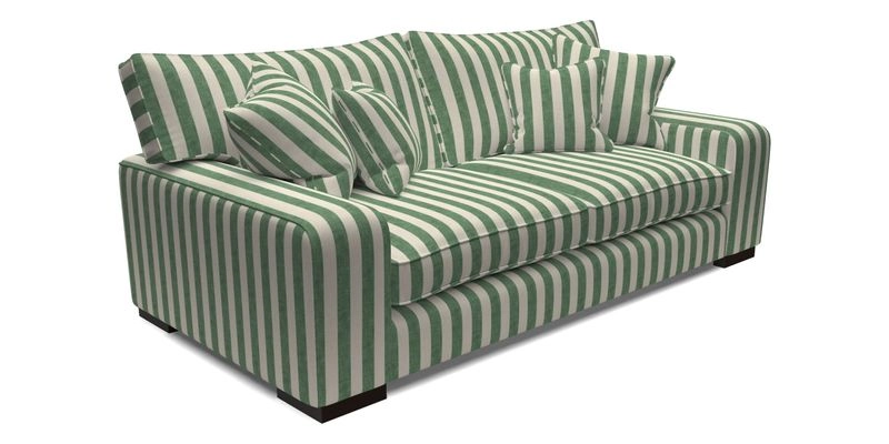 Richmond 3 Seater Sofa in Large Sussex Gingham Large Forest