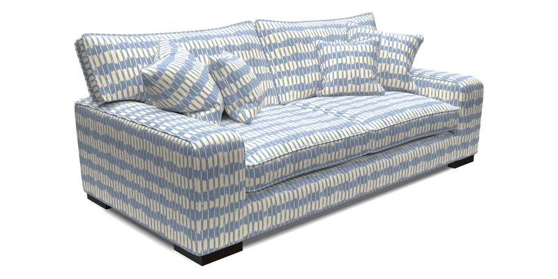 Richmond 3 Seater Sofa in Large Sussex Gingham Large Forest