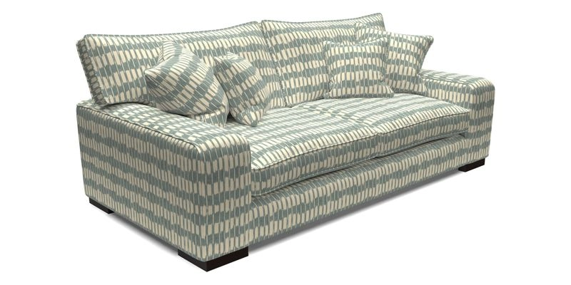 Richmond 3 Seater Sofa in Large Sussex Gingham Large Forest