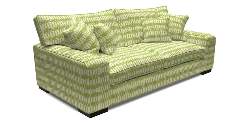 Richmond 3 Seater Sofa in Large Sussex Gingham Large Forest