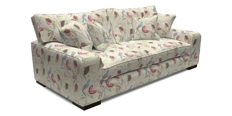 Richmond 3 Seater Sofa in Large Sussex Gingham Large Forest