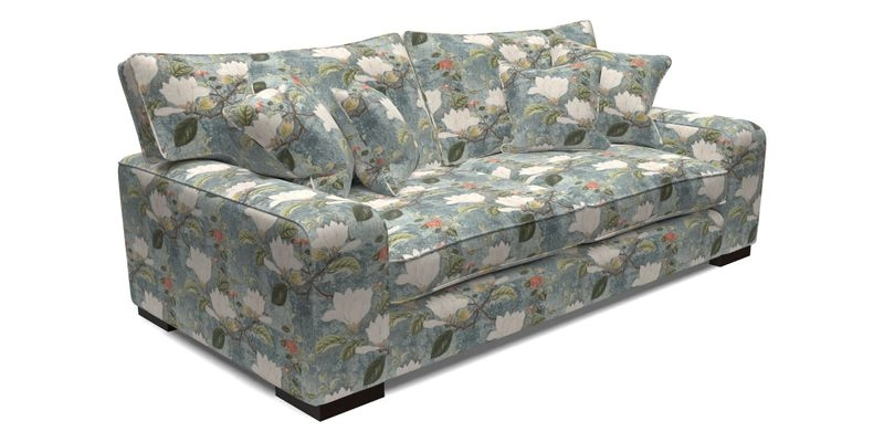 Richmond 3 Seater Sofa in Large Sussex Gingham Large Forest