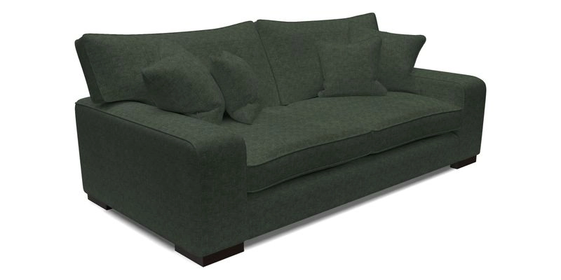 Richmond 3 Seater Sofa in Large Sussex Gingham Large Forest