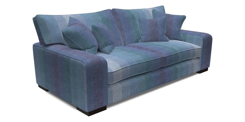 Richmond 3 Seater Sofa in Large Sussex Gingham Large Forest