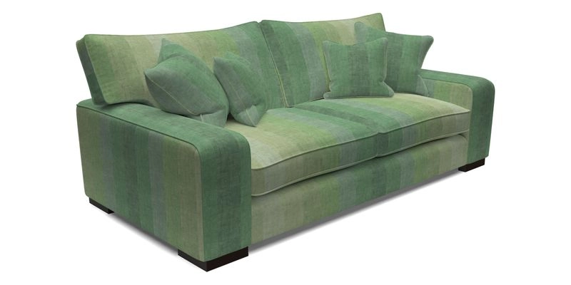 Richmond 3 Seater Sofa in Large Sussex Gingham Large Forest