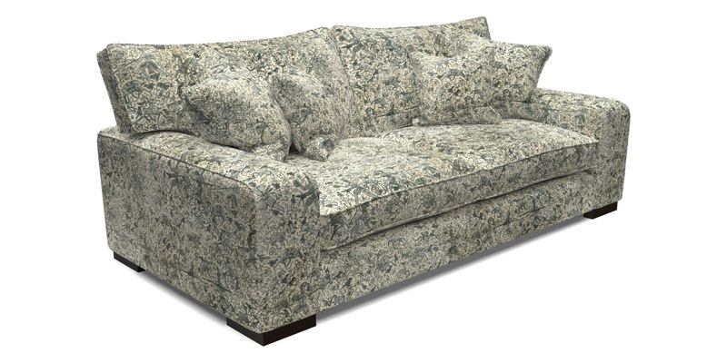 Richmond 3 Seater Sofa in Large Sussex Gingham Large Forest