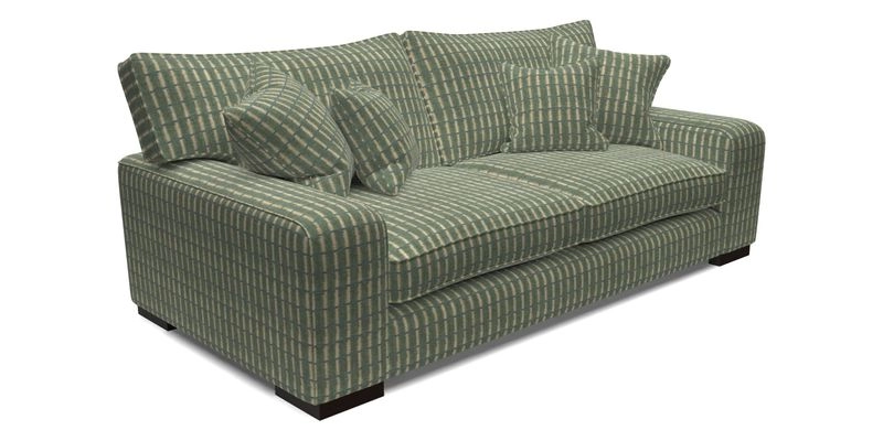 Richmond 3 Seater Sofa in Large Sussex Gingham Large Forest