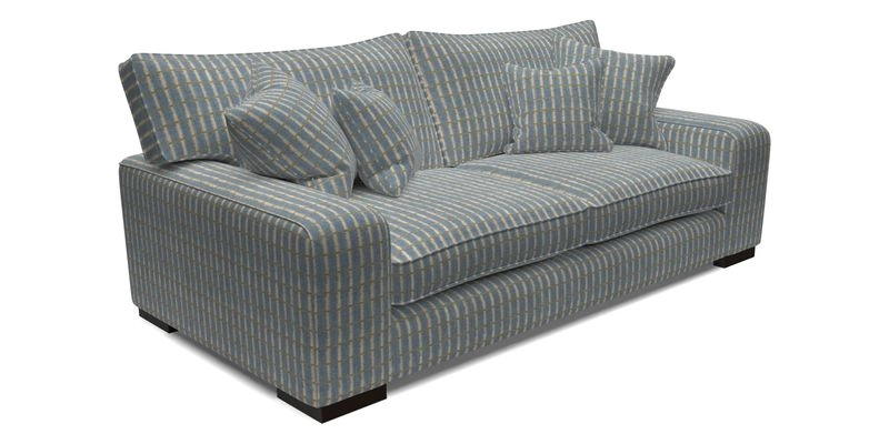 Richmond 3 Seater Sofa in Large Sussex Gingham Large Forest