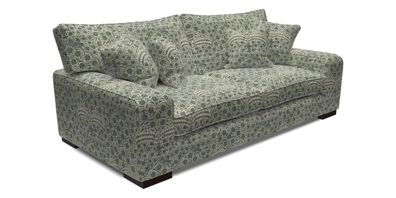 Richmond 3 Seater Sofa in Large Sussex Gingham Large Forest