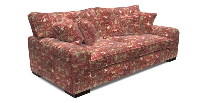 Richmond 3 Seater Sofa in Large Sussex Gingham Large Forest