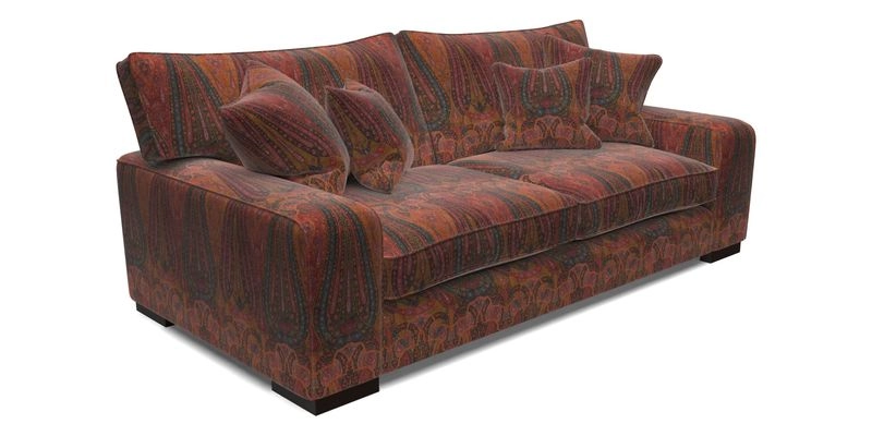 Richmond 3 Seater Sofa in Large Sussex Gingham Large Forest