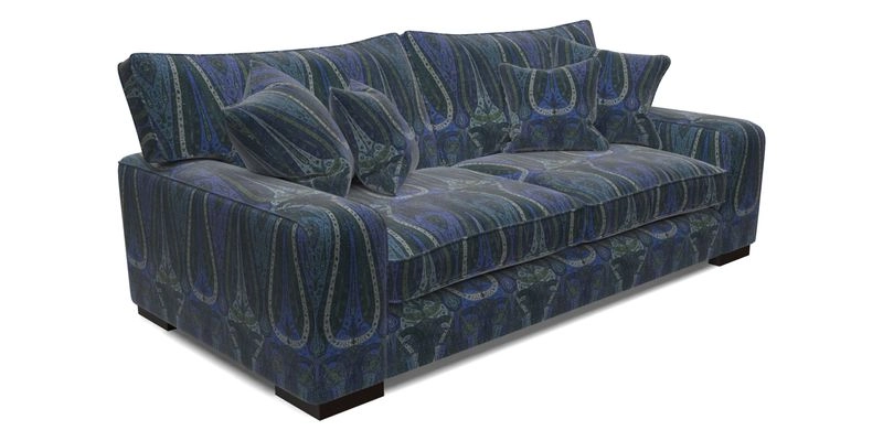 Richmond 3 Seater Sofa in Large Sussex Gingham Large Forest