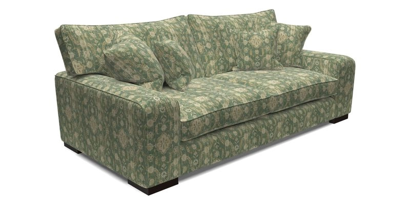 Richmond 3 Seater Sofa in Large Sussex Gingham Large Forest