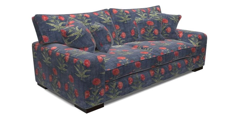 Richmond 3 Seater Sofa in Large Sussex Gingham Large Forest
